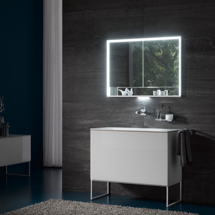 Keuco Royal Lumos Wandeinbau Spiegelschrank 80 x 73,5 cm, offene Ablage