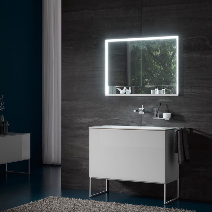 Keuco Royal Lumos Wandeinbau Spiegelschrank 90 x 73,5 cm, offene Ablage