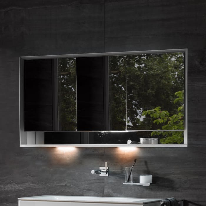 Keuco Royal Lumos Wandeinbau Spiegelschrank 120 x 73,5 cm, DALI-steuerbar, offene Ablage