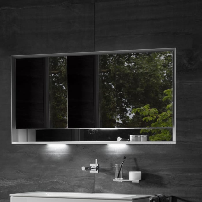 Keuco Royal Lumos Wandeinbau Spiegelschrank 120 x 73,5 cm, DALI-steuerbar, offene Ablage