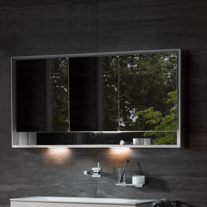 Keuco Royal Lumos Wandvorbau Spiegelschrank 120 x 73,5 cm, DALI-steuerbar, offene Ablage