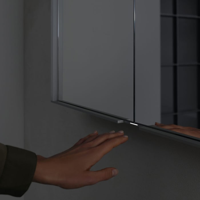 Keuco Royal Match Spiegelschrank Wandhalbeinbau mit LED-Beleuchtung 80 x 70 cm