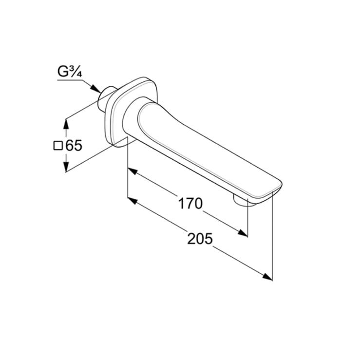 Kludi AMEO Wanneneinlauf
