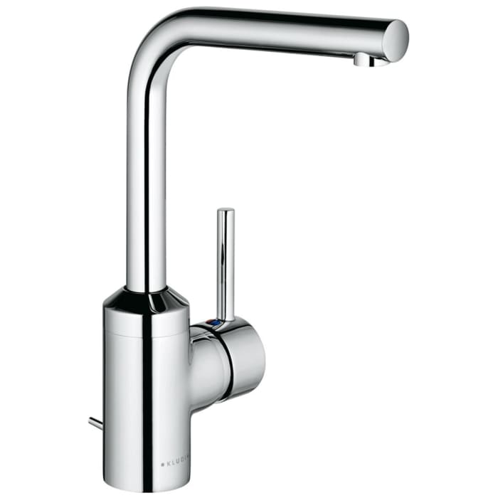 Kludi BOZZ Waschtisch-Einhandmischer, seitliche Bedienung, inkl. Zugstangen-Ablaufgarnitur