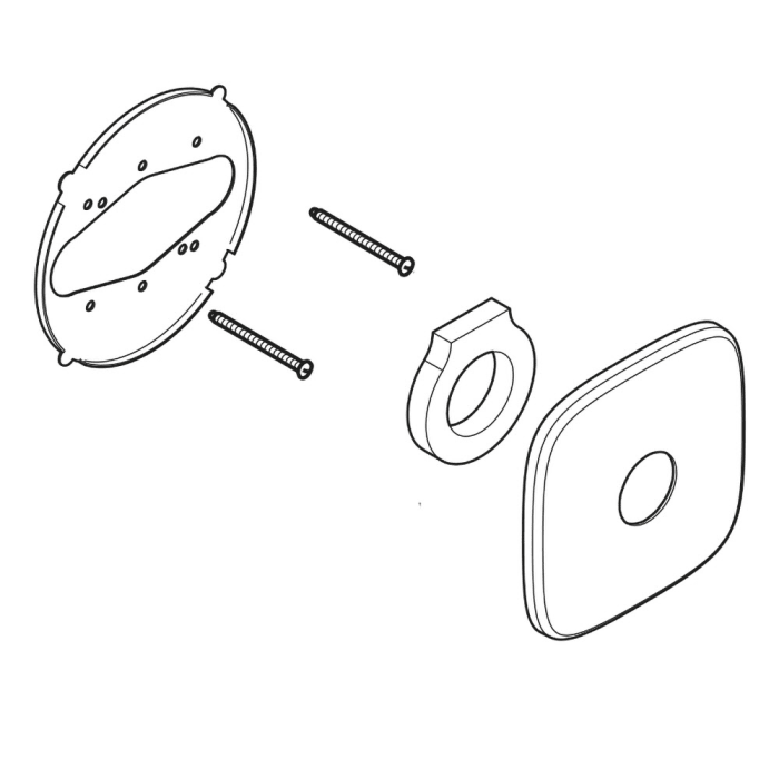 Kludi E2 Ersatz-Rosette zu UP-Thermostat
