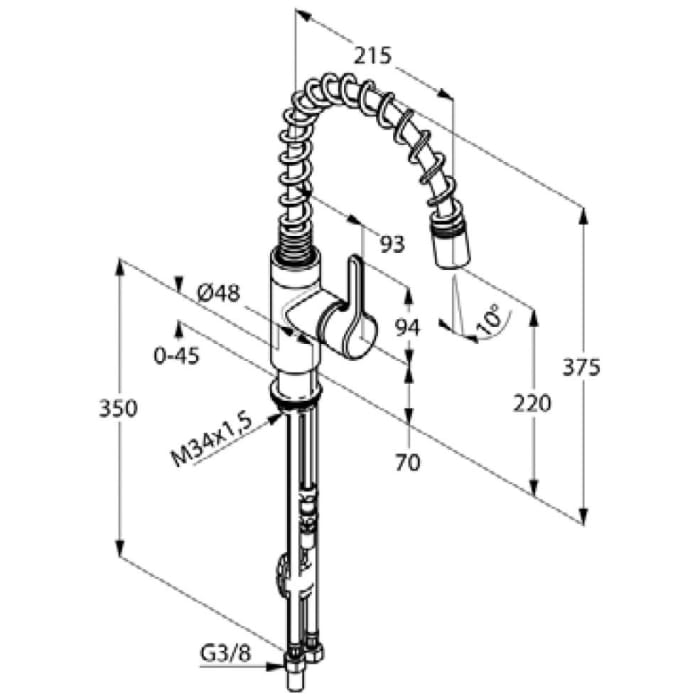 Kludi BINGO STAR 200 Spültisch-Einhandmischer