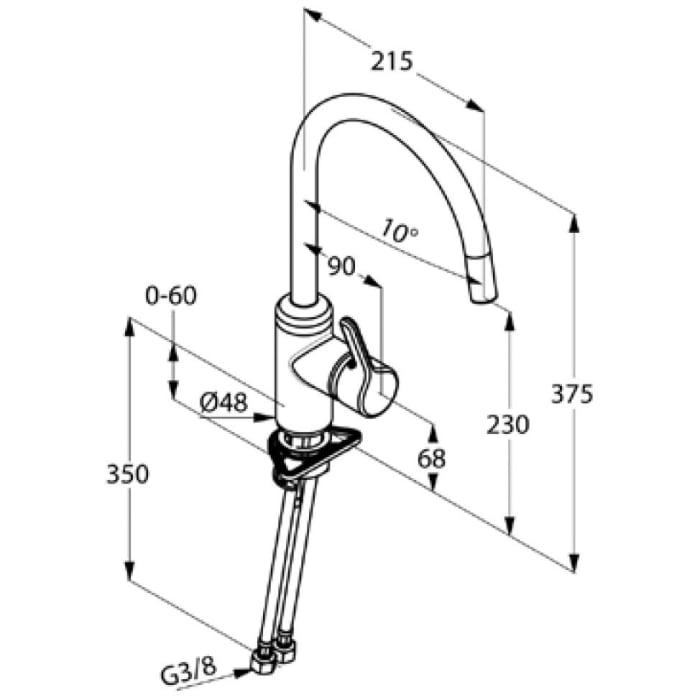 Kludi BINGO STAR Spültisch-Einhandmischer