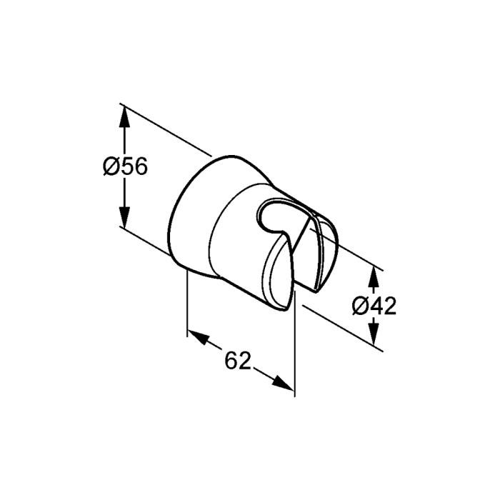 Kludi SIRENA Wand-Brausehalter