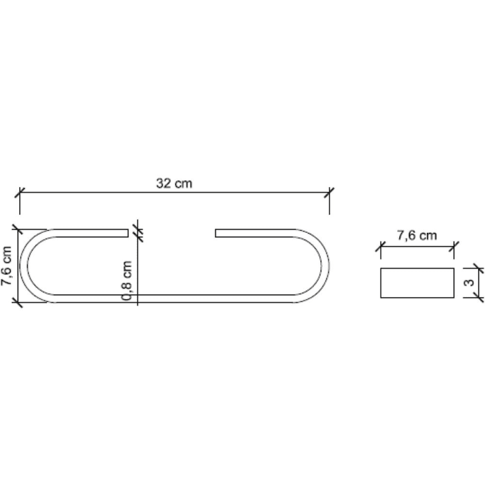 Koh-I-Noor MATERIA Handtuchhalter 32 cm