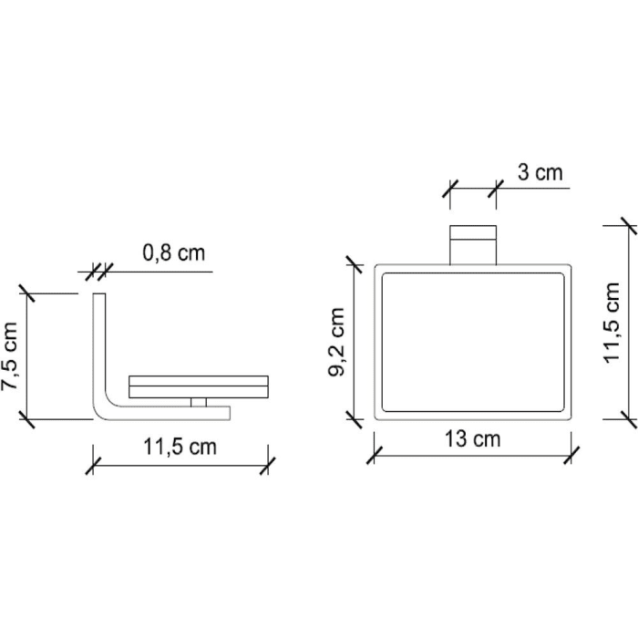 Koh-I-Noor MATERIA Wandseifenschale
