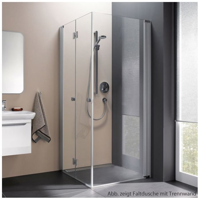 Koralle myDay Faltdusche TFTA für Trennwand 80 cm links