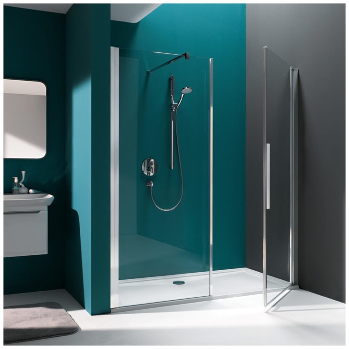 Koralle myDay Pendeltür NPWWA für Nische mit Trennwand in Flucht 120 rechts