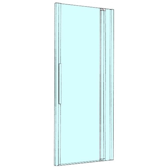 Koralle myDay Pendeltür NPFA bis 120 cm mit Festelement für Nische Sonderanfertigung rechts