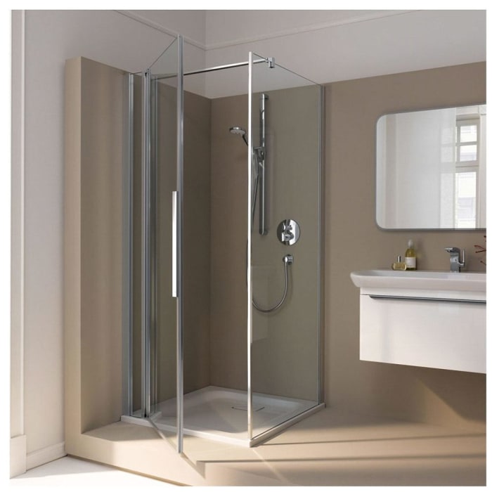 Koralle myDay Pendeltür TPFA L 120 Anschlag links, mit Festelement für Trennwand