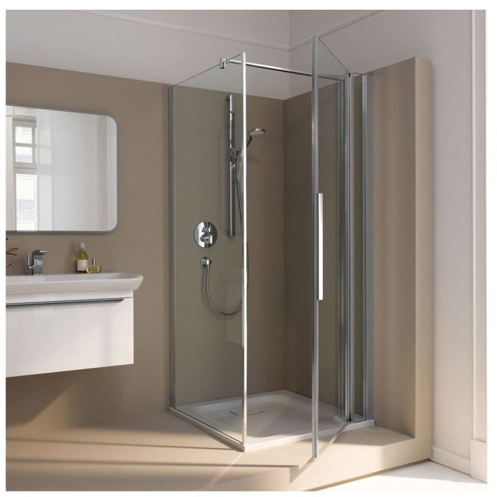 Koralle myDay Pendeltür TPFA R 160 Anschlag rechts, mit Festelement für Trennwand