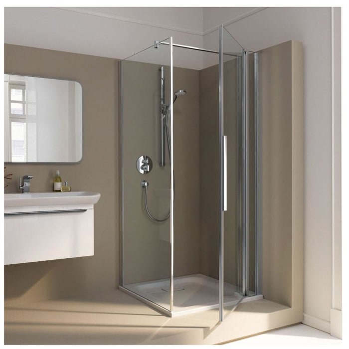 Koralle myDay Pendeltür TPFA bis 180 cm für Trennwand mit Festelement Sonderanfertigung, für bodengleichen Einbau