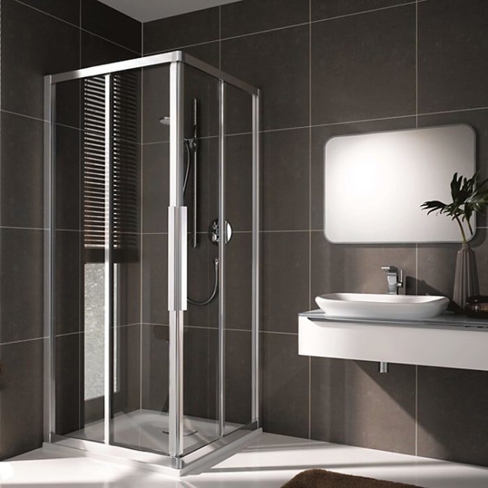 Koralle myDay Schiebetür ESF2 Eckdusche 90 x 75 cm