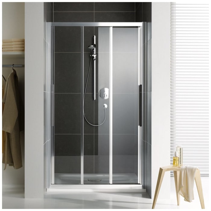 Koralle myDay Schiebetür S3 für Nische 120 cm