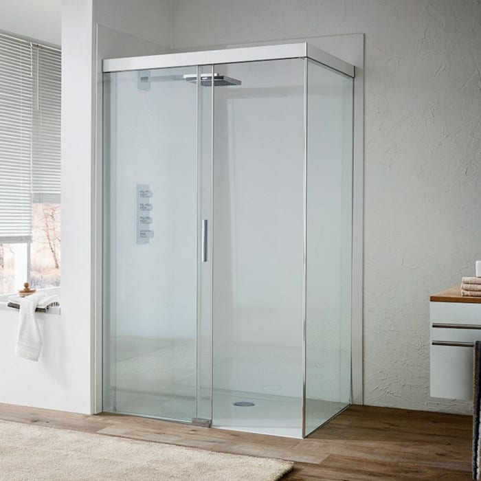 Koralle S600Plus Schiebetür mit Trennwand rechts Type DSTD2 160 R, 160 x 90 cm