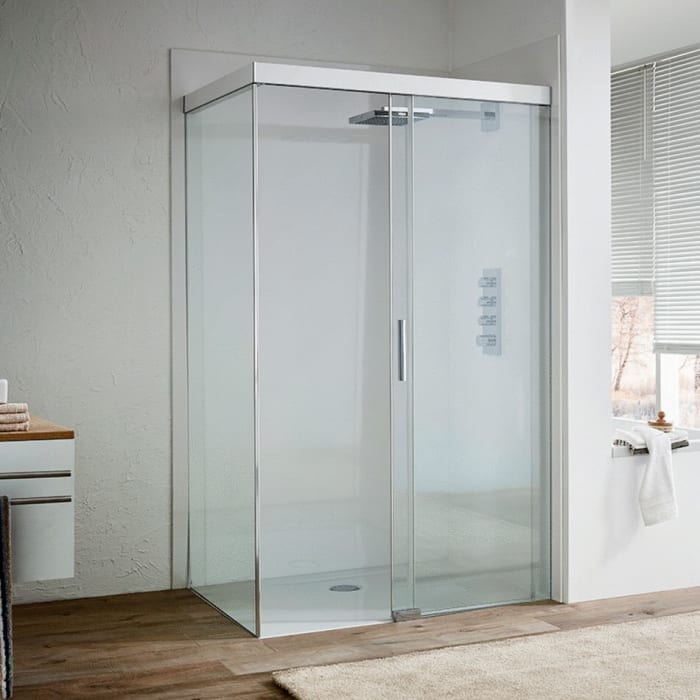 Koralle S600Plus Schiebetür mit Trennwand links Type DSTD2 170 L, 90 x 170 cm