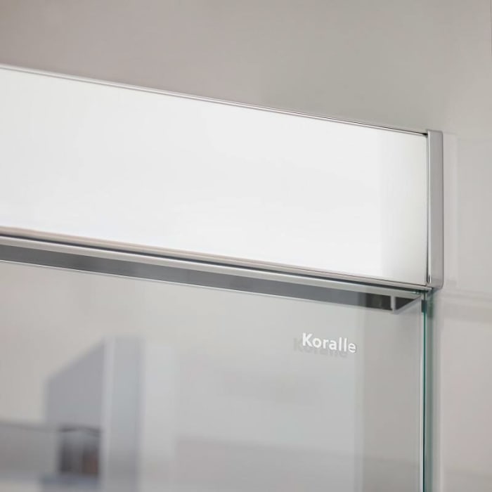 Koralle S600Plus Schiebetür mit Trennwand rechts Type DSTD2 180 R, 180 x 90 cm