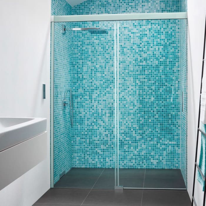 Koralle S600Plus Schiebetür in Nische Type DSN2 120 L, Festelement links