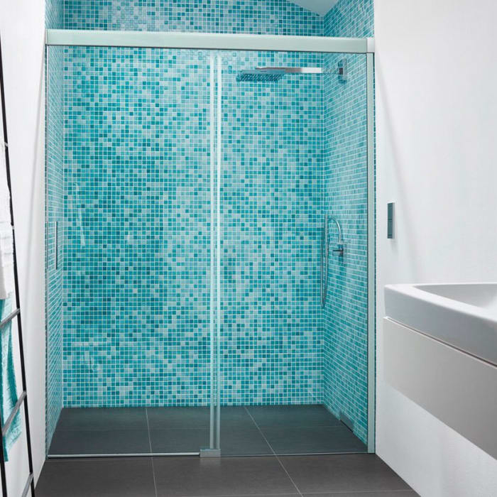 Koralle S600Plus Schiebetür in Nische Type DSN2 160 R, Festelement rechts