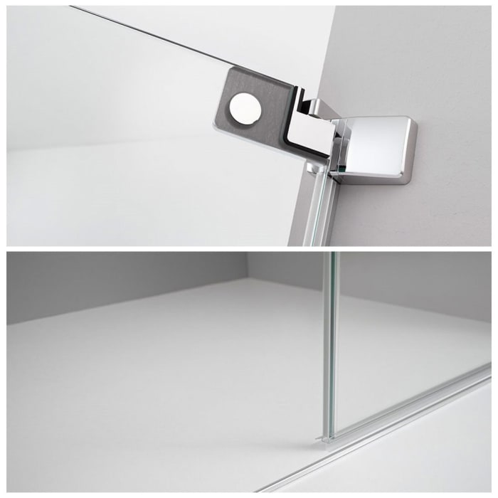 Koralle S800 Eckdusche Type EPFS 150 x 200 cm Seitenteil rechts