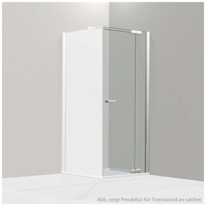 Koralle S800 Pendeltür für Trennwand Anschlag rechts, Sondermaß Breite  95 - 104,9 cm