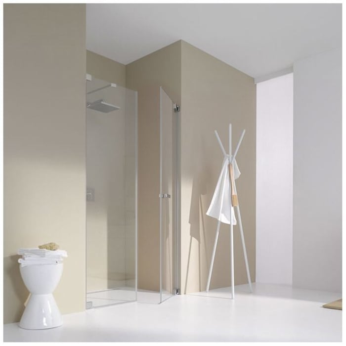 Koralle S808 Pendeltüre für Nische mit Trennwand in Flucht Sondermaß rechts