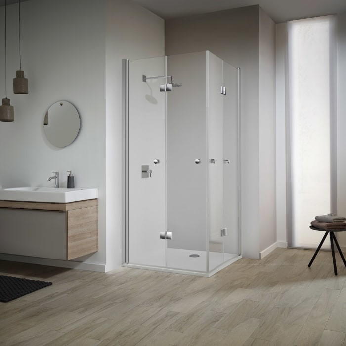 Koralle TwiggyPlus Eckfaltdusche 100 x 200 cm