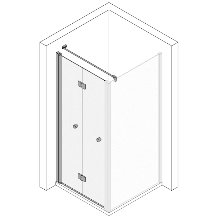 Koralle TwiggyPlus Falttür für Trennwand 75 x 200 cm