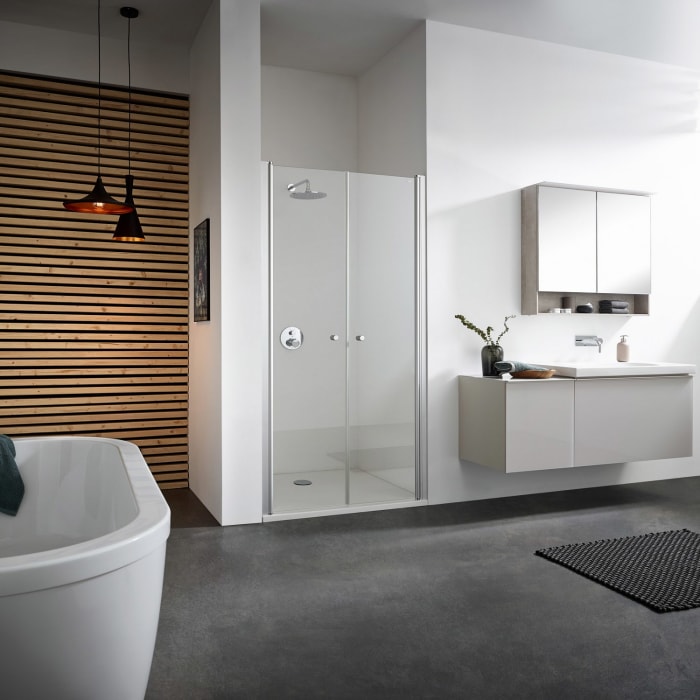 Koralle TwiggyPlus Pendeltür 2-teilig in Nische Sondermaß