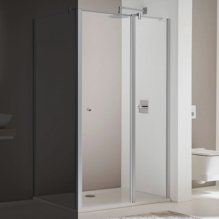 Koralle TwiggyPlus Pendeltür mit Festelement für Trennwand 80 x 200 cm