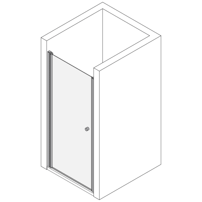 Koralle TwiggyPlus Pendeltür Wandanschlag für Nische 75 x 200 cm