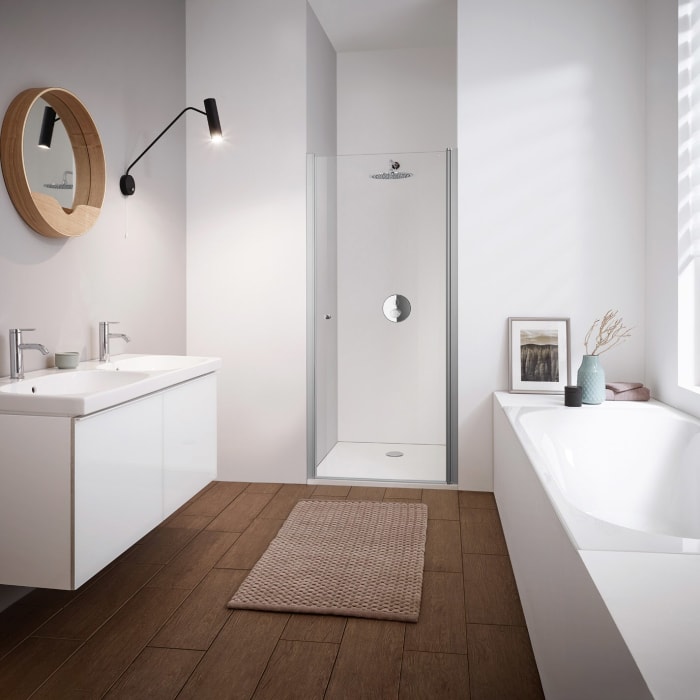 Koralle TwiggyPlus Pendeltür Wandanschlag für Nische 75 x 200 cm