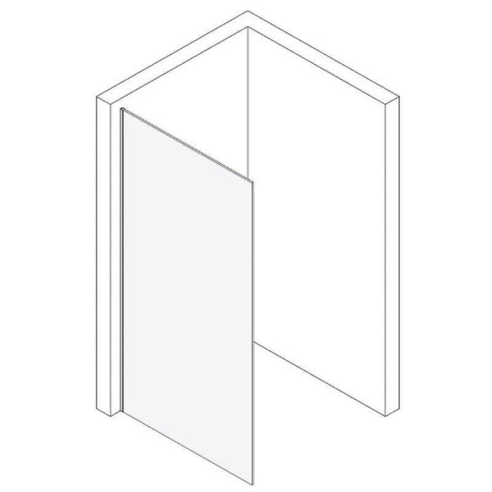 Koralle X88 Free WalkIn Duschwand Aufputz 100 cm