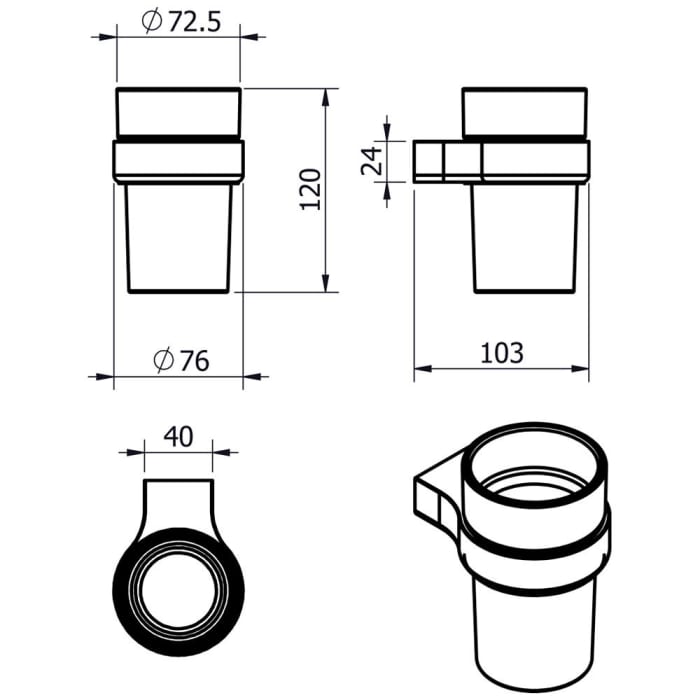Kronenbach Plana 2.0 Glashalter