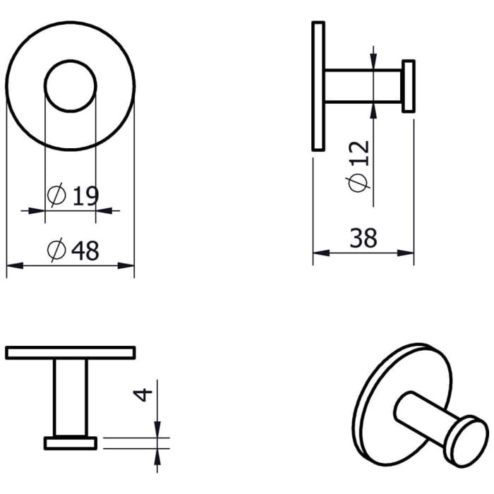 Kronenbach Plana 2.0 Haken mit Konsole