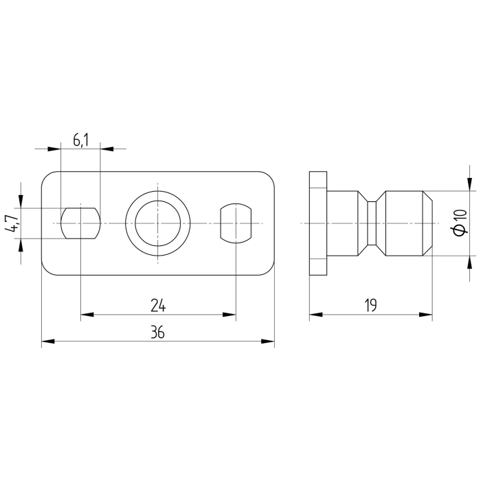 Kronenbach Plana 2.0 Badetuchhalter 60 cm