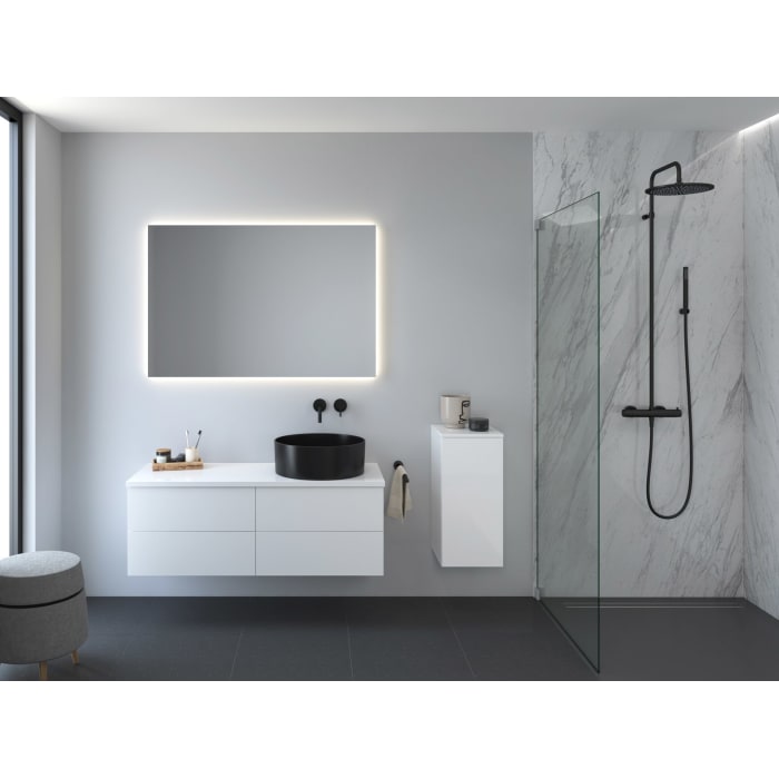 Kronenbach Cube Highboard 30 x 64,6 cm, 1 Tür, Anschlag links, mit TIP-ON