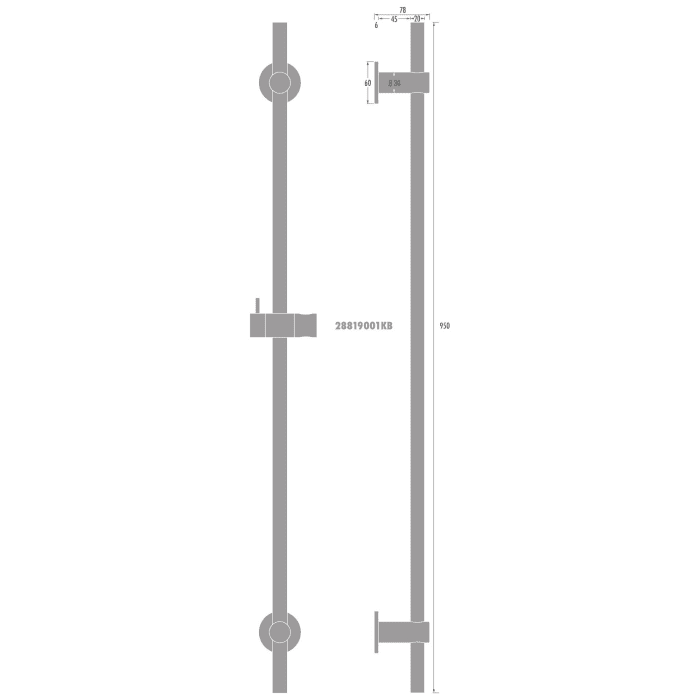 Kronenbach SUPRA 2.0 Brausestange Vario 95 cm