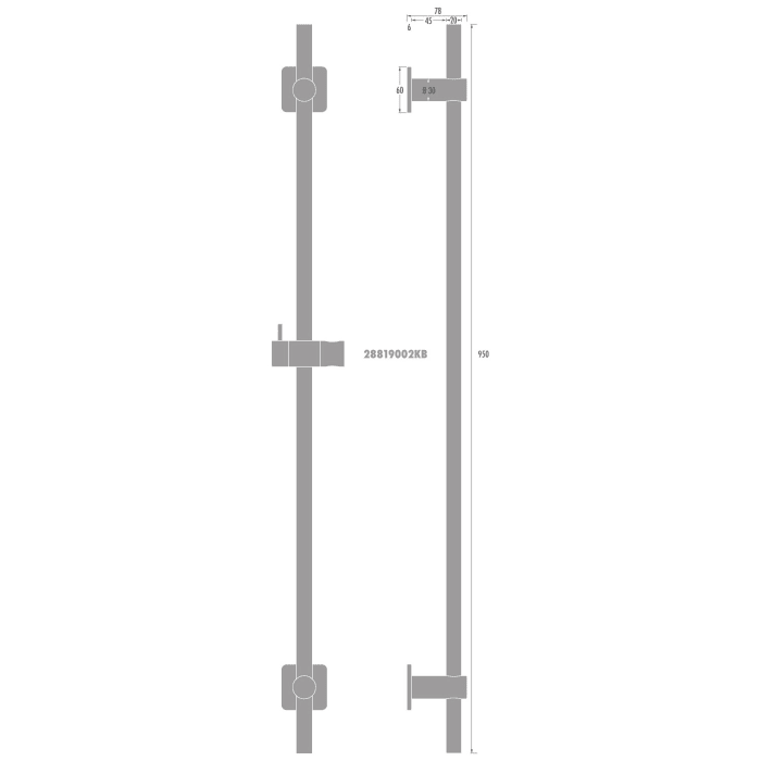 Kronenbach SUPRA 2.0 Brausestange Vario 95 cm