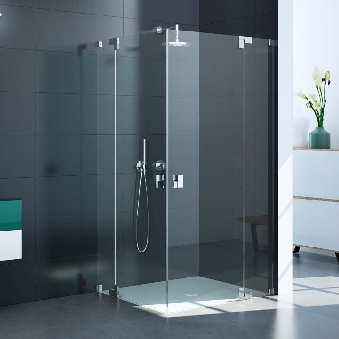 Kronenbach Cube Eckdusche 4-teilig bis 120 cm mit Beschichtung