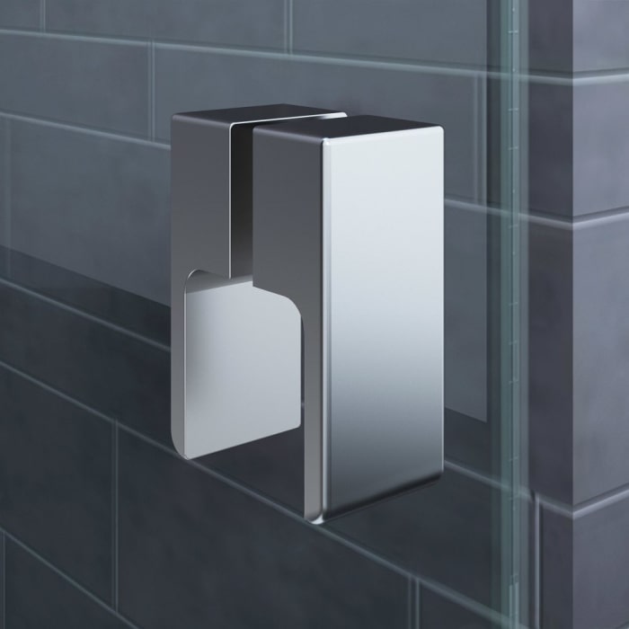 Kronenbach Cube Drehtür bis 120 cm mit Seitenteil und Seitenwand, mit Beschichtung