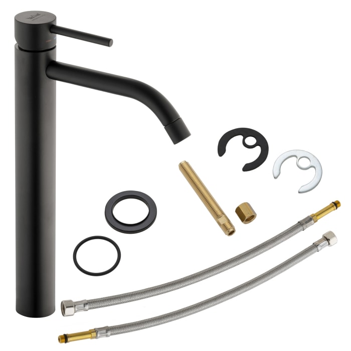 Kronenbach Lima 2.0 Black Waschtisch-Einhebelmischer XXL für Schalenbecken