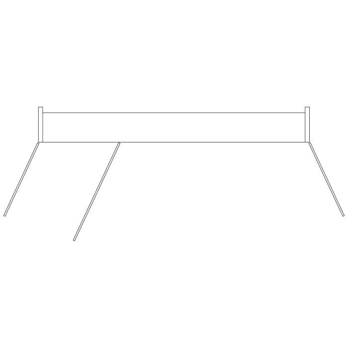 Kronenbach Plana 2.0 Spiegelschrank 100 cm mit 3 Türen und LED-Aufsatzleuchte