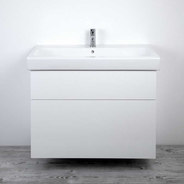 Kronenbach Plana 2.0 Waschtischunterschrank für Geberit iCon 90 cm mit 2 Auszügen