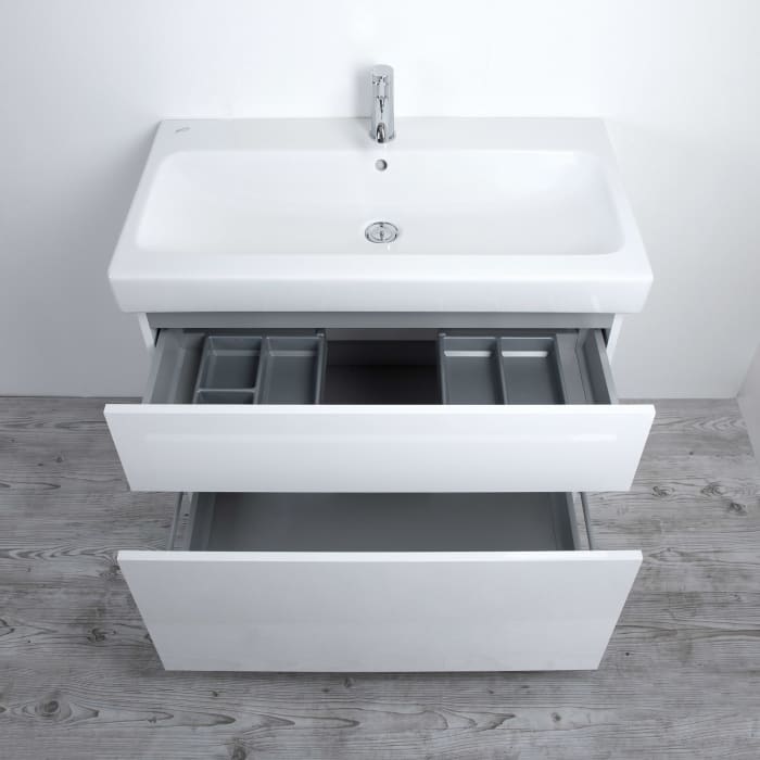 Kronenbach Plana 2.0 Waschtischunterschrank für Geberit iCon 60 cm mit 2 Auszügen