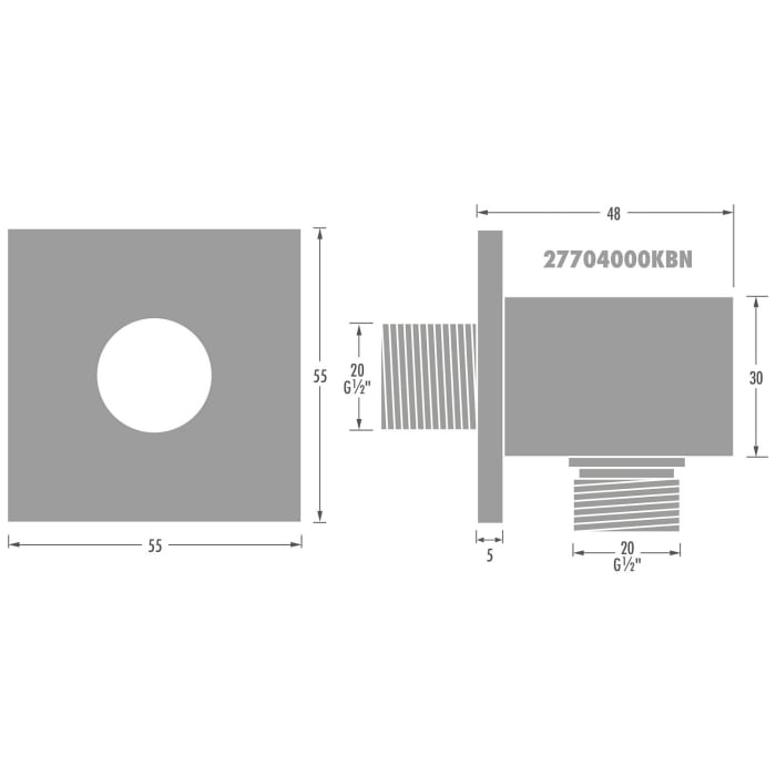 Kronenbach SUPRA 2.0 Wandanschlussbogen